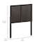 Flash Furniture Twin DK Brown Wooden 2 Panel Adjustable Headboard MG-9708THB-T-DKBRN-GG - alternate 7